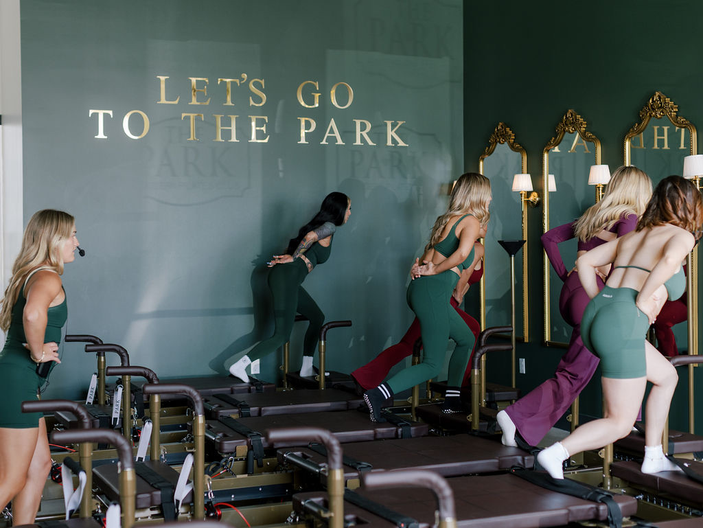 A high-intensity reformer class at The Park Pilates in Pleasant Grove